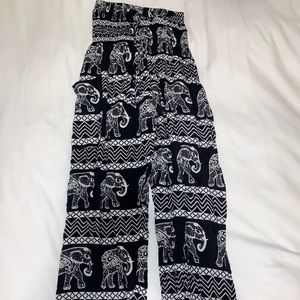 Elephant and tropical tapered pant from Bali